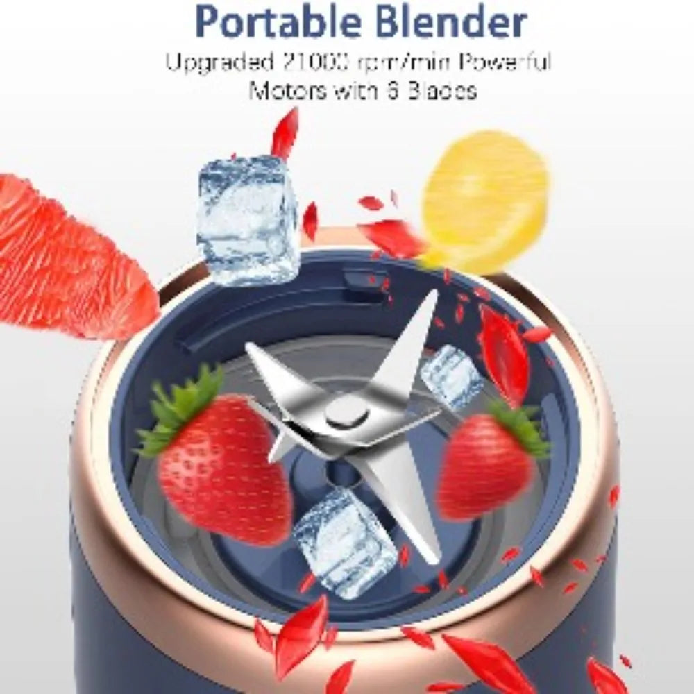 Portable Smoothie Maker – USB Rechargeable Personal Blender for Smoothies, Shakes & Juices
